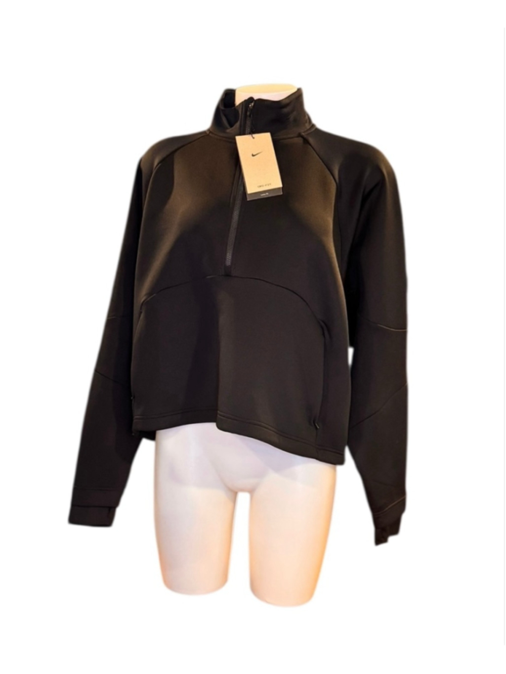 Women's Nike dri fit prima Black Half-Zip Sweatshirt XL